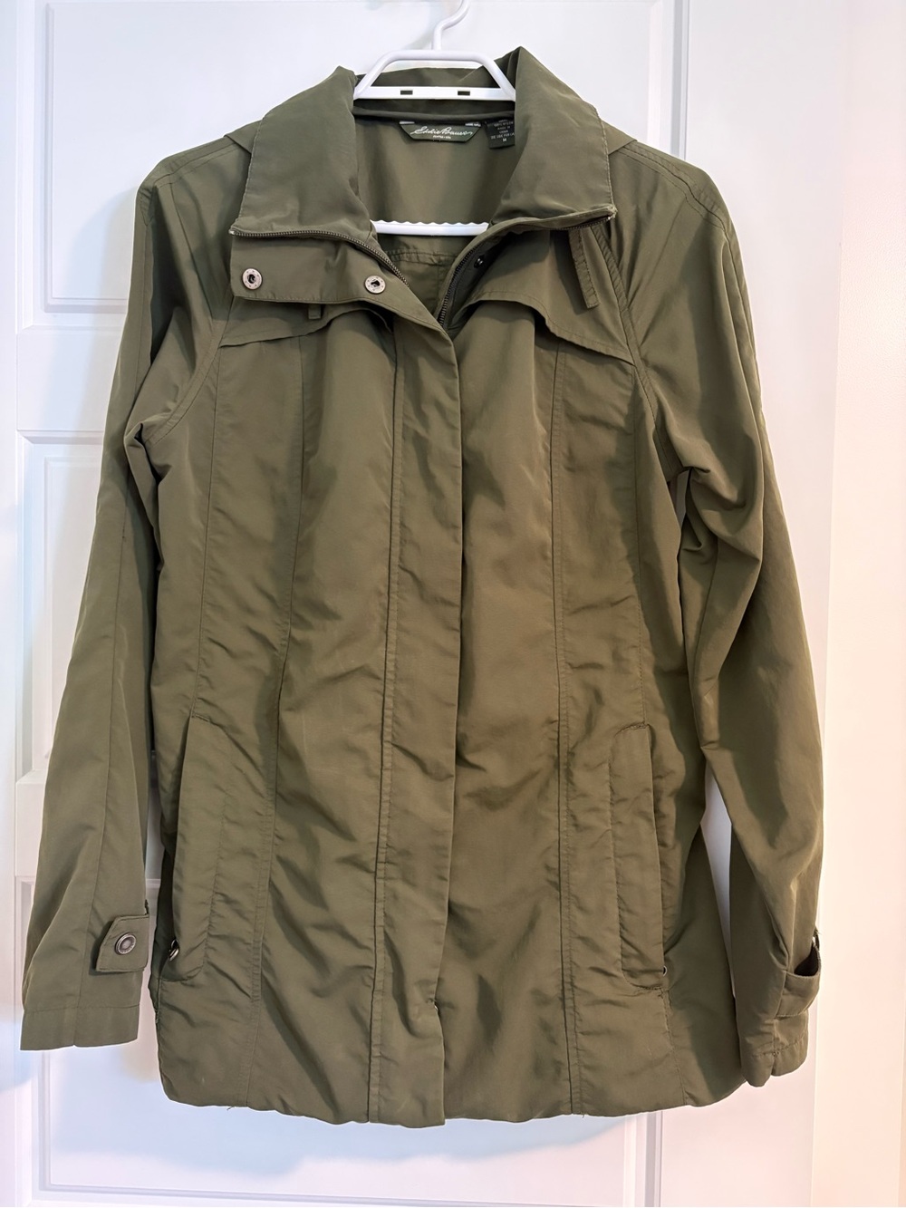 Eddie Bauer Olive Rain Jacket - Women's Lightweight Coats